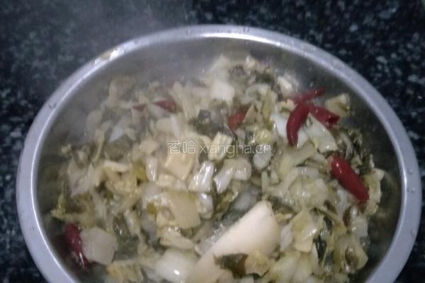 辣炒酸白菜的做法图解3