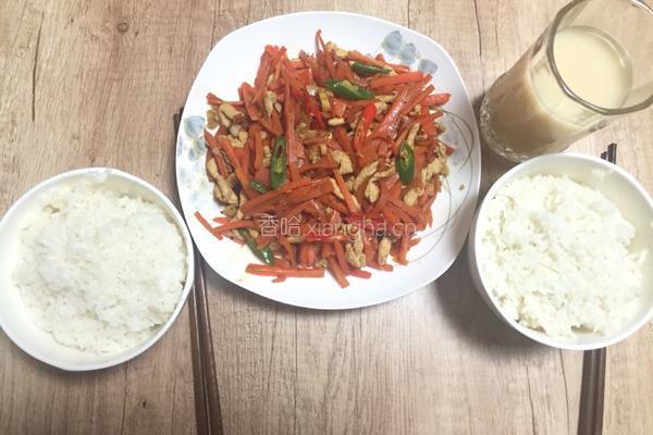 胡萝卜鸡丝的做法图解9