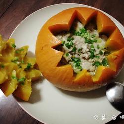 【南瓜蒸肉饼】的做法[图]