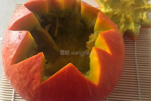 【南瓜蒸肉饼】的做法图解2