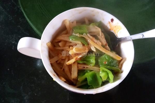 老干妈炒青椒土豆的做法图解10