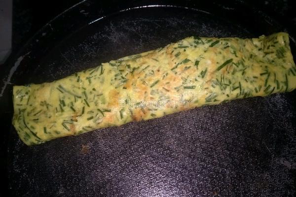 野葱鸡蛋饼的做法图解3
