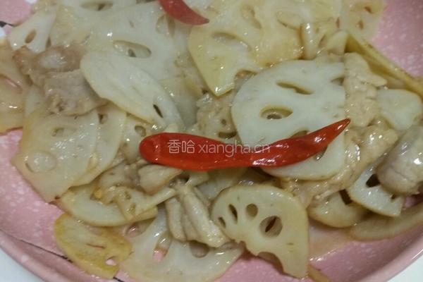 肉炒藕片的做法图解5