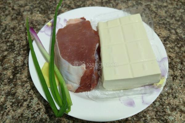 鲜肉豆腐饼的做法图解1