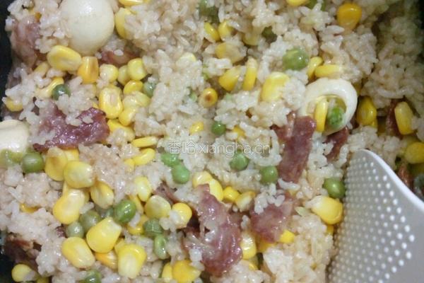 腊肠玉米麦豆饭（电压锅版）的做法图解5