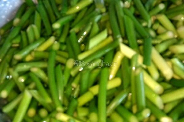 蒜苔炒肉丝的做法图解5