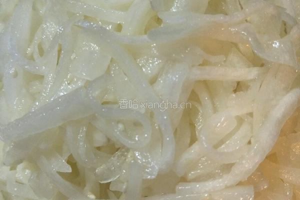 凉拌白萝卜丝的做法图解4