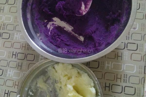 紫薯山药糕的做法图解2
