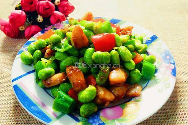 毛豆炒鸡丁的做法图解12