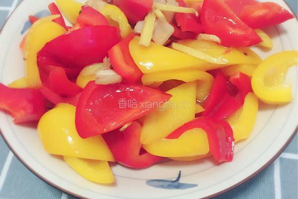 彩椒炒肉的做法图解5