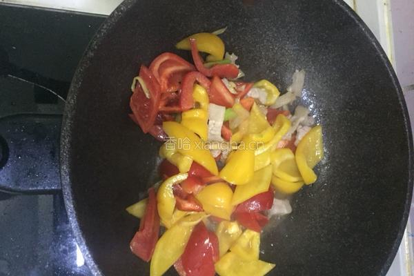 彩椒炒肉的做法图解4