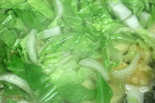 蛋肠白菜汤的做法图解6