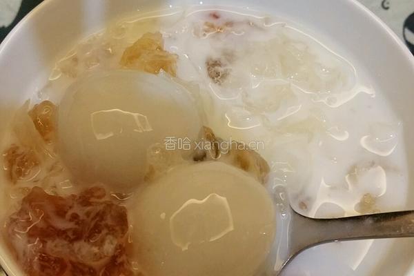 桃胶银耳汤丸的做法图解6