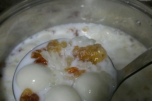 桃胶银耳汤丸的做法图解5