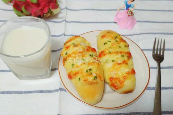 葱香芝士面包(肉松馅)的做法图解15
