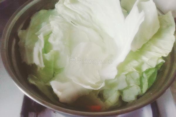 高麗菜豬肉麵的做法图解1