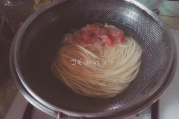 高麗菜豬肉麵的做法图解2