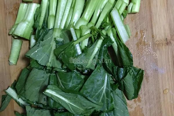 青菜面的做法图解1