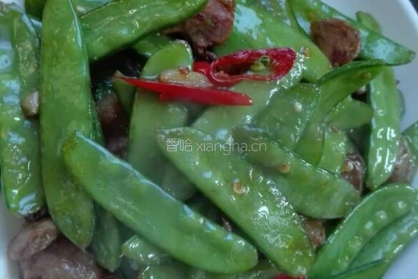 荷兰豆炒香肠的做法图解7