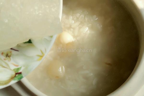 莲子糯米粥的做法图解7