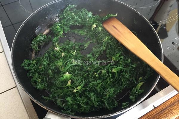 清炒荠菜的做法图解4