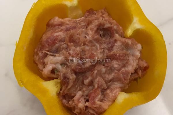 彩椒酿肉（烤箱版）的做法图解3