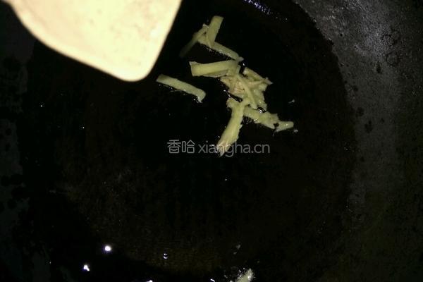 肉炒蒜台的做法图解3