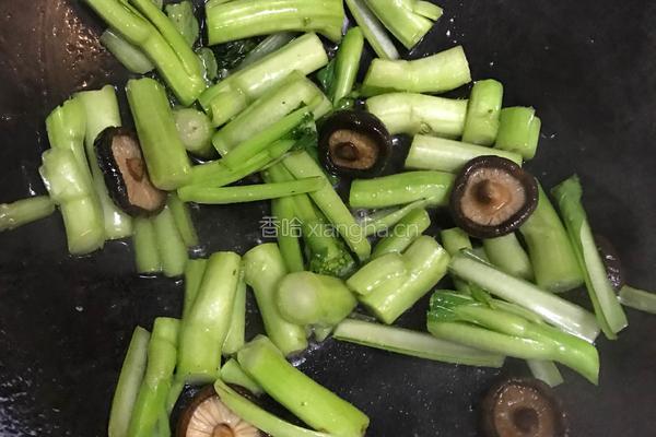 香菇青菜的做法图解4