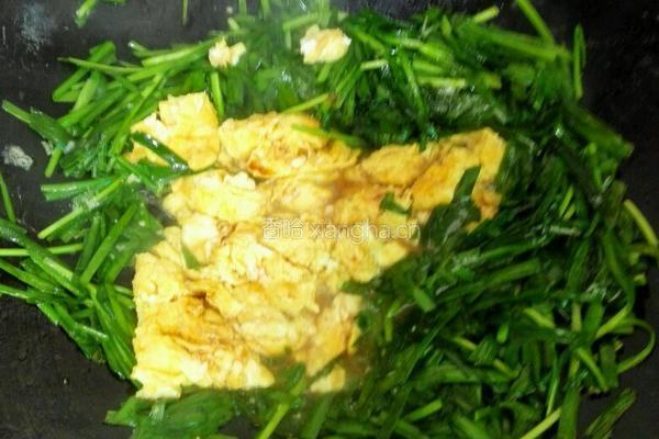 韭菜炒蛋的做法图解4