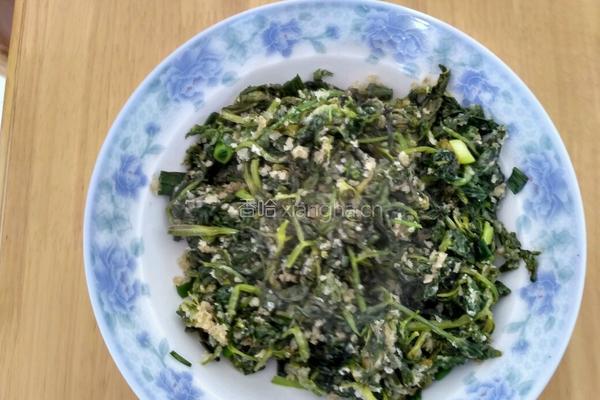 蒸芹菜叶的做法图解6