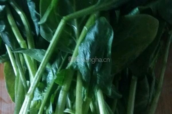 芝麻菠菜的做法图解1