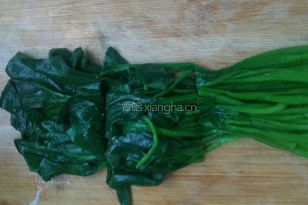 芝麻菠菜的做法图解3