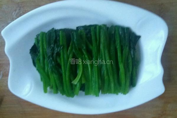 芝麻菠菜的做法图解4