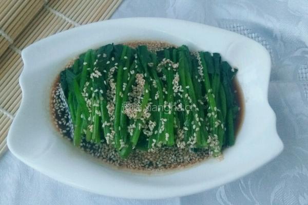 芝麻菠菜的做法图解7