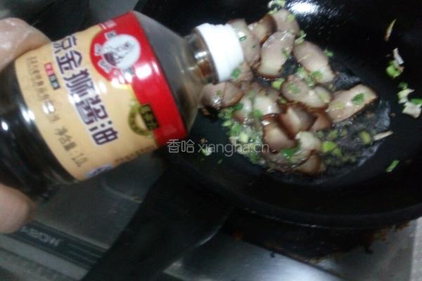 腊肉西蓝花的做法图解6