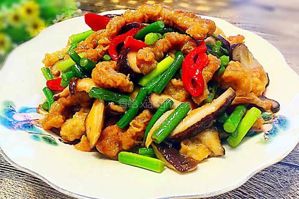 蒜苔炒肉的做法图解11
