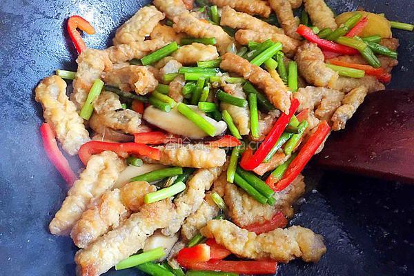蒜苔炒肉的做法图解9