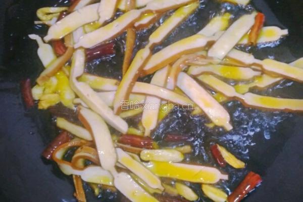 韭菜炒豆干的做法图解4