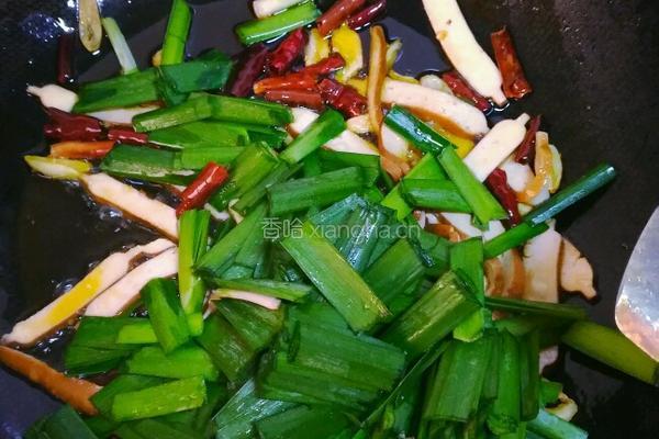 韭菜炒豆干的做法图解5