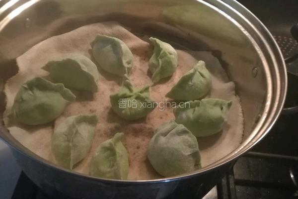 芥菜汁蒸饺的做法图解12