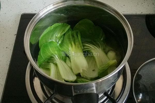 鲜蘑油菜小炒肉的做法图解5