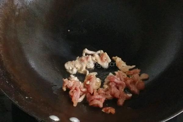鲜蘑油菜小炒肉的做法图解10