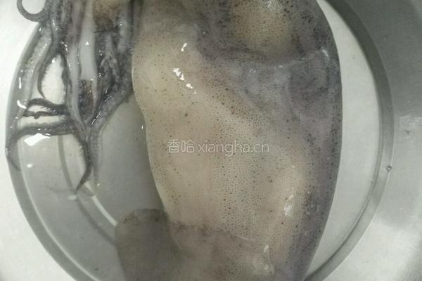 清蒸鱿鱼的做法图解1
