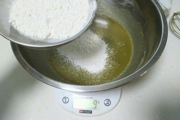 抹茶蜜豆蛋糕卷的做法图解2