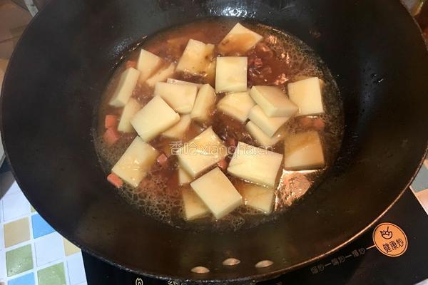 黄豆酱烧米豆腐的做法图解5