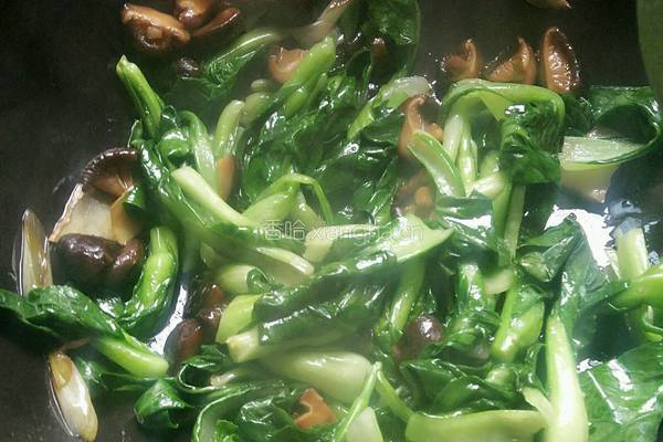 香菇油菜的做法图解8