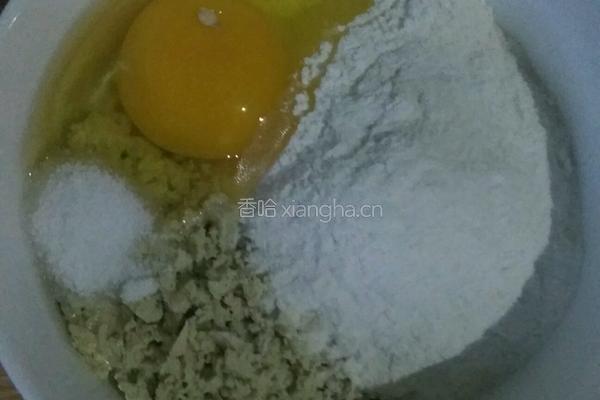 豆腐鸡蛋饼的做法图解1