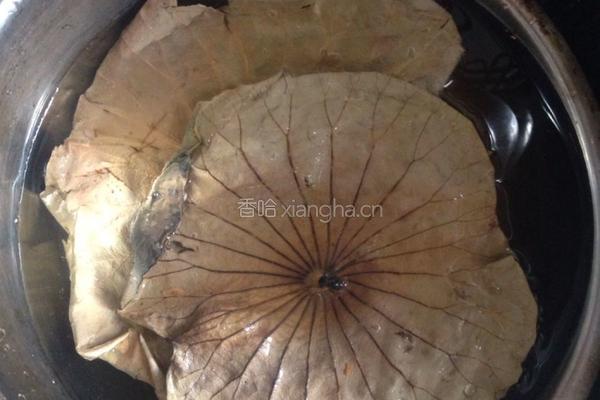荷叶香菇鸡的做法图解3