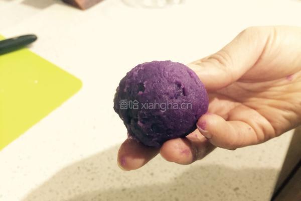 紫薯山药糯米丸的做法图解8