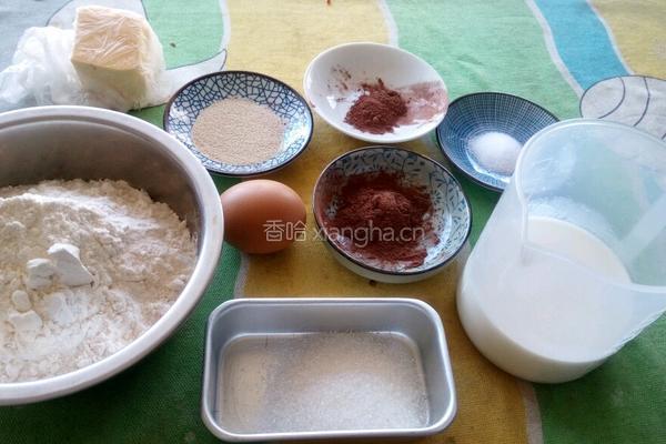 豹纹吐司的做法图解1